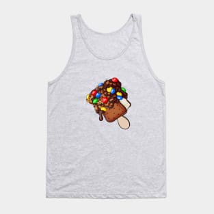 Chocolate Dipped Ice Cream Sandwich with Candies and Nuts Tank Top